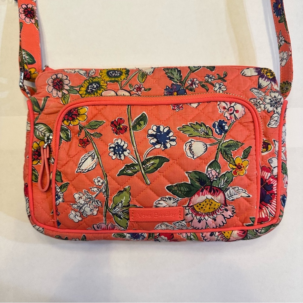 Vera Bradley Coral Floral Crossbody Bag